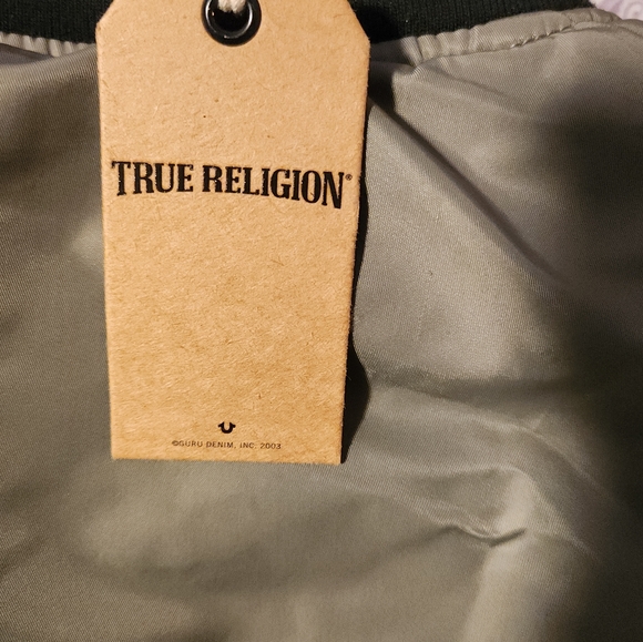 True Religion Woman Quilted Padded Bomber Jacket - Picture 8 of 9
